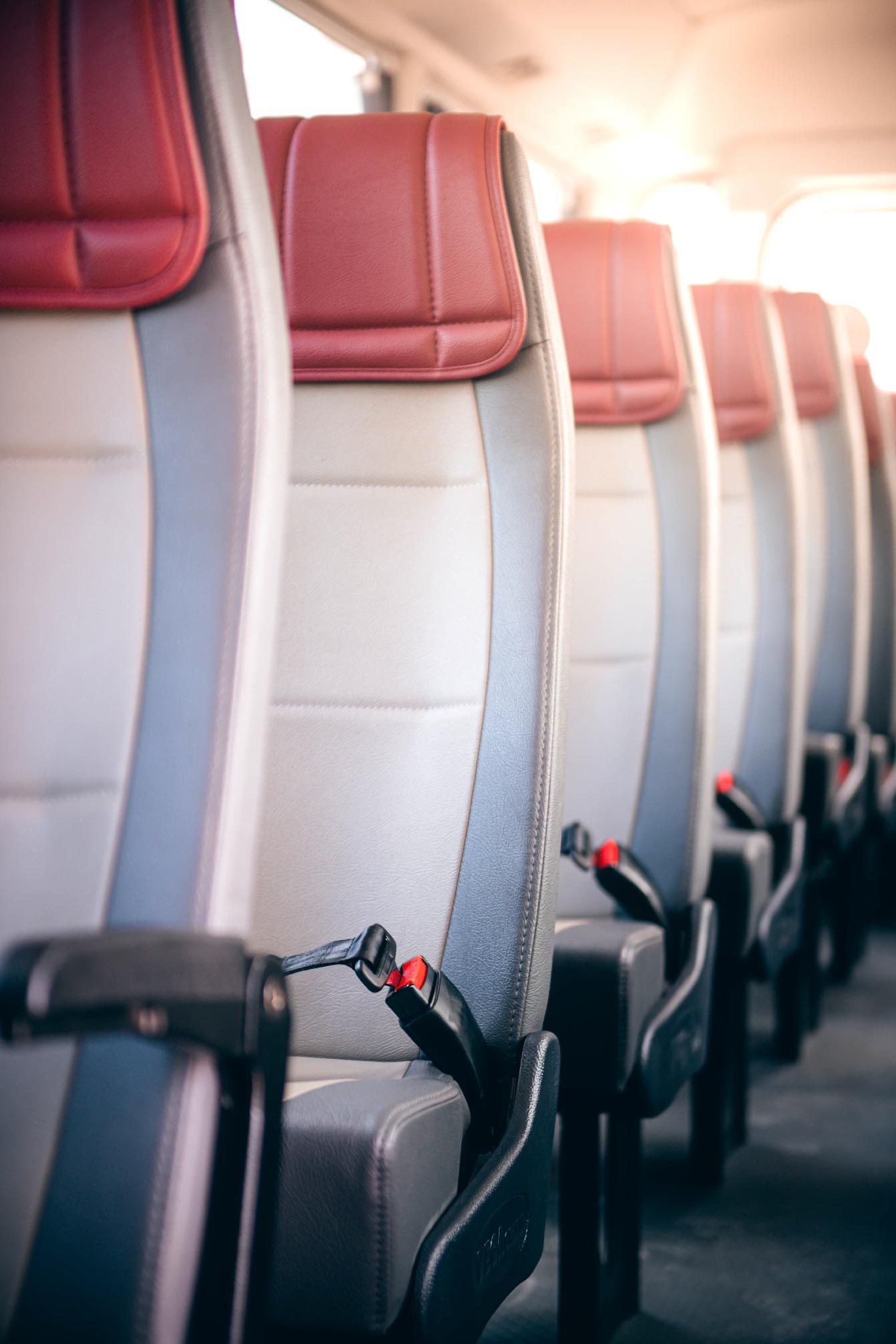 Shuttle bus service company offers school children pick-up service